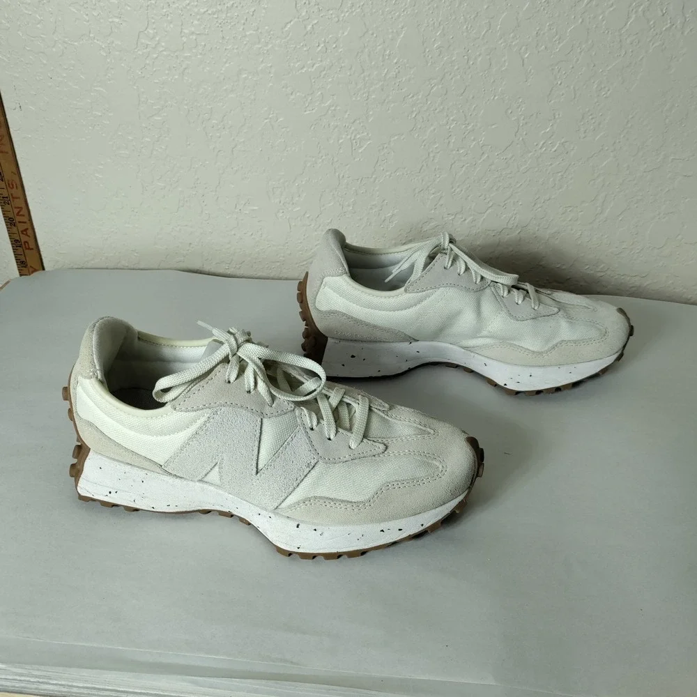 New Balance 327 Angora Sea Salt Suede Sneakers WS327SO Womens 9 Mens 7.5
